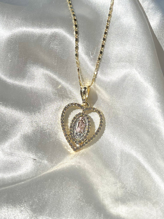 Virgen Heart Necklace