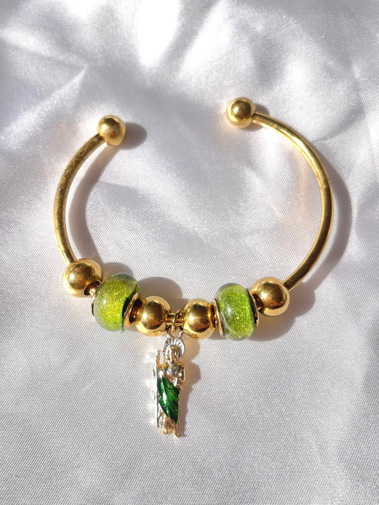 San Judas Green Bracelet