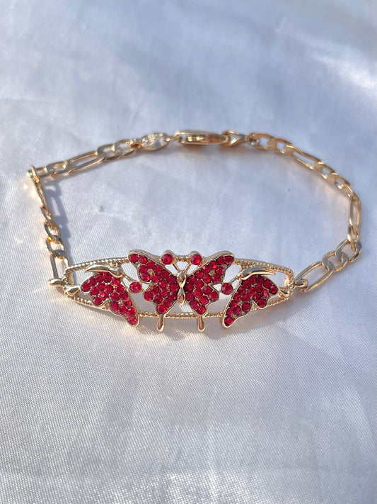 Red Butterfly Bracelet