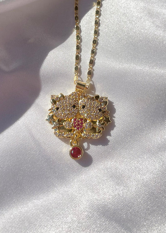 Hugging Hello Kitty Necklace