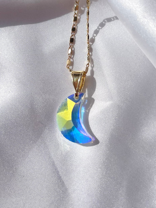 Rainbow Moon Necklace