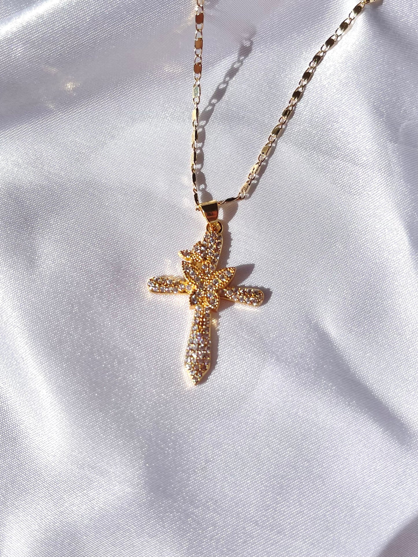 Butterfly Cross Necklace