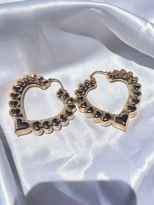 Big Hearts Earrings Bulky