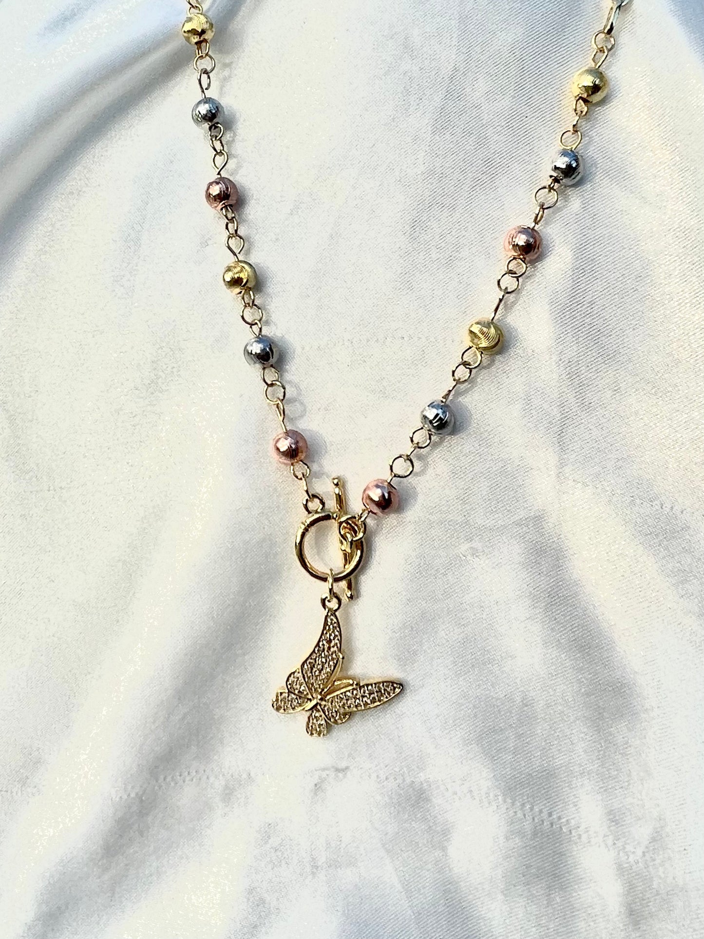 SS butterfly necklace