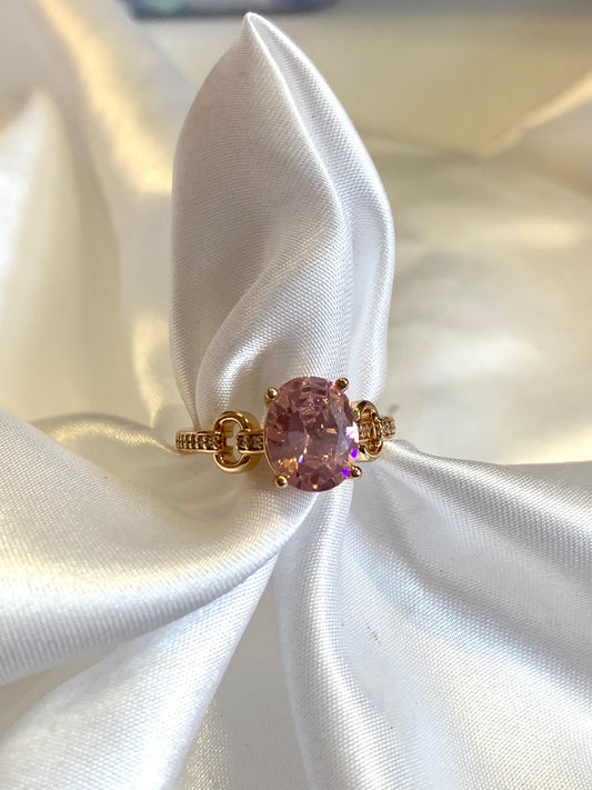 Pink Diamond Ring Adjustable