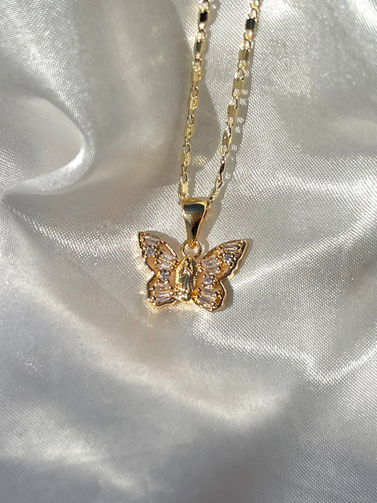 Mini Virgen Butterfly Necklace