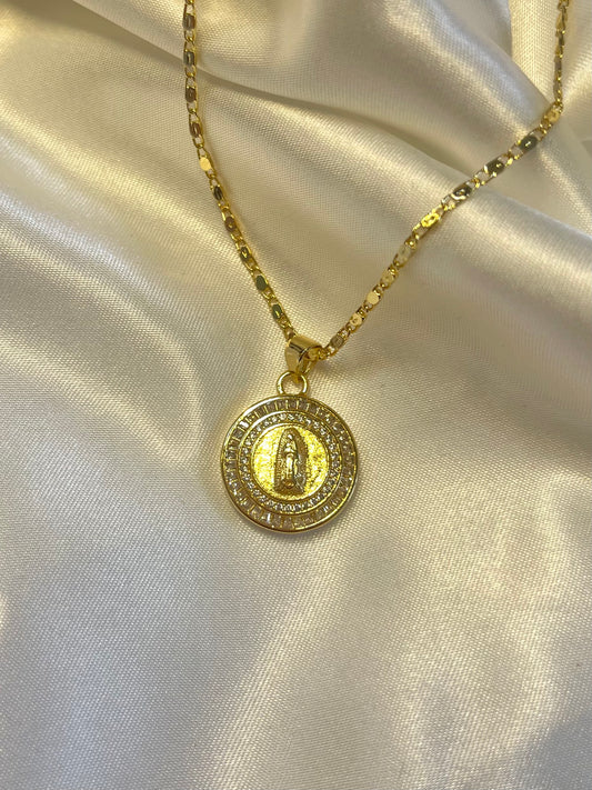 Virgen Medalla Necklace