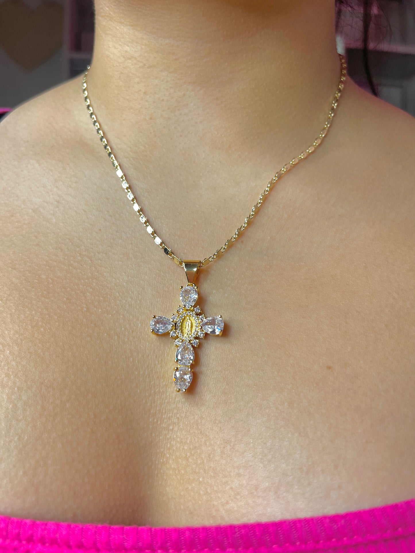 Virgen Small Cross