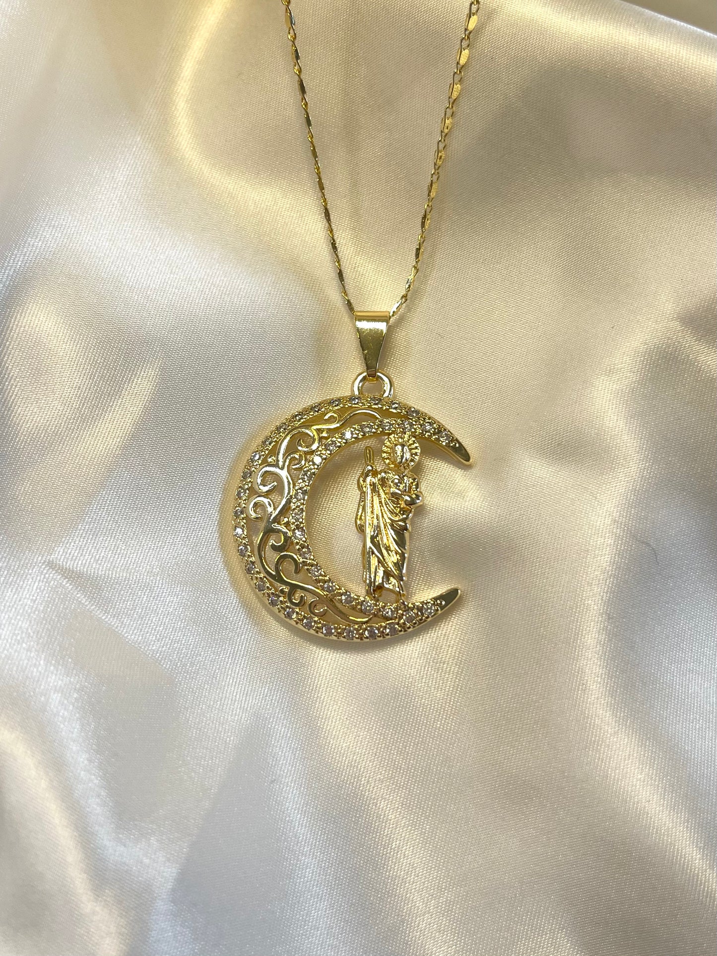 Moon San Judas Necklace