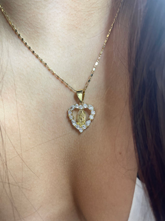 Virgen Heart Necklace