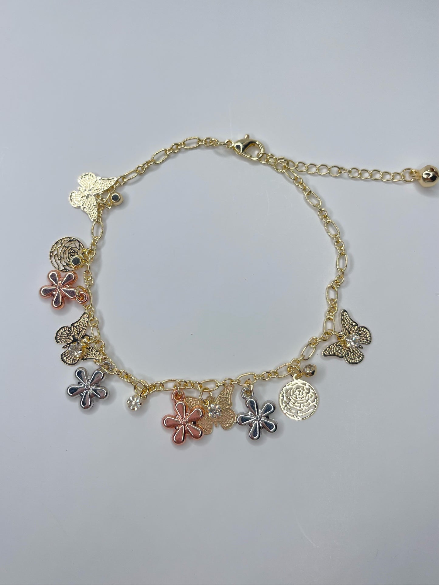 Butterfly Flower Anklet