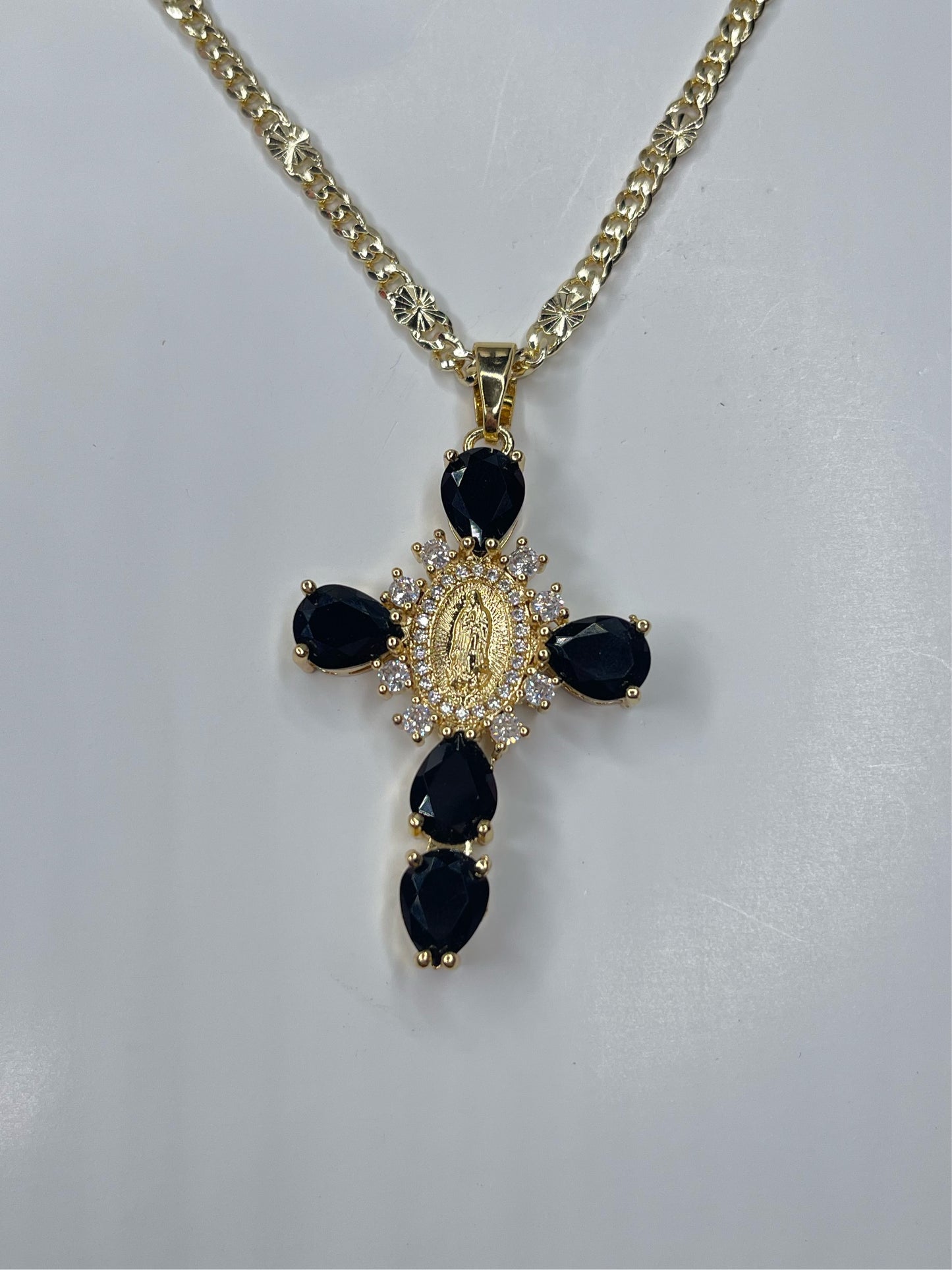 Black Virgen Cross